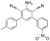 5'-AMINO-4''-METHYL-3-NITRO-[1,1':3',1'']TERPHENYL-4',6'-DICARBONITRILE 结构式