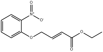 ETHYL (E)-4-(2-NITROPHENOXY)-2-BUTENOATE 结构式