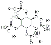 D-MYO-INOSITOL 1,2,3,5-PENTAPHOSPHATE PENTAPOTASSIUM SALT 结构式