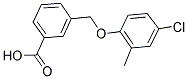 3-((4-氯-2-甲基苯氧基)甲基)苯甲酸 结构式