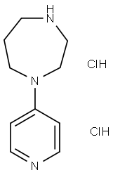 1-(4-PYRIDYL)HOMOPIPERAZINE DIHYDROCHLORIDE 结构式