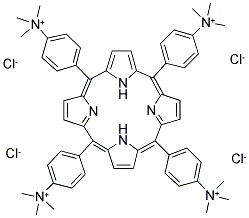 MESO-四(4-N,N,N-三甲基苯胺)四氯化卟啉 结构式