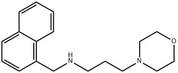 3-吗啉-N-(萘-1-基甲基)丙烷-1-胺 结构式