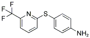 4-[6-(TRIFLUOROMETHYL)PYRIDIN-2-YLTHIO]ANILINE 结构式