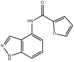 N-(1H-吲唑-4-基)呋喃-2-甲酰胺 结构式