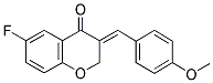 (E)-3-(4-METHOXYBENZYLIDENE)-6-FLUORO-2,3-DIHYDROCHROMEN-4-ONE 结构式