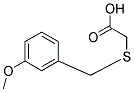 [(3-METHOXYBENZYL)SULFANYL]ACETIC ACID 结构式