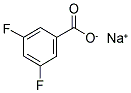 3,5-二氟苯甲酸钠 结构式