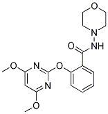 N-(MORPHOLIN-4-YL)-2-[(4,6-DIMETHOXYPYRIMIDIN-2-YL)OXY]BENZAMIDE 结构式