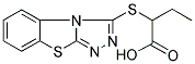 2-([1,2,4]TRIAZOLO[3,4-B][1,3]BENZOTHIAZOL-3-YLTHIO)BUTANOIC ACID 结构式