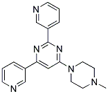 4-(4-METHYLPIPERAZIN-1-YL)-2,6-DIPYRIDIN-3-YLPYRIMIDINE 结构式