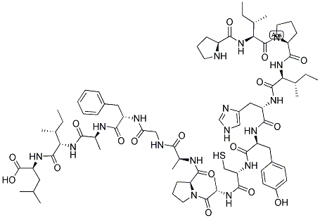 H-PRO-ILE-PRO-ILE-HIS-TYR-CYS-ALA-PRO-ALA-GLY-PHE-ALA-ILE-LEU-OH 结构式