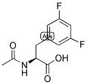 N-ACETYL-3,5-DIFLUORO-L-PHENYLALANINE 结构式