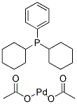 DI(ACETATO)DICYCLOHEXYLPHENYLPHOSPHINEPALLADIUM (II) 结构式