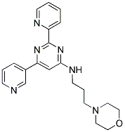 (3-MORPHOLIN-4-YL-PROPYL)-(6-PYRIDIN-3-YL-2-PYRIDIN-2-YL-PYRIMIDIN-4-YL)-AMINE 结构式