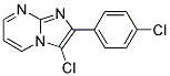 3-CHLORO-2-(4-CHLOROPHENYL)IMIDAZO[1,2-A]PYRIMIDINE 结构式