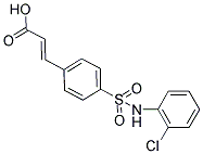 3-[4-(2-CHLORO-PHENYLSULFAMOYL)-PHENYL]-ACRYLIC ACID 结构式