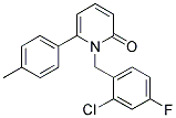 1-(2-CHLORO-4-FLUOROBENZYL)-6-(4-METHYLPHENYL)PYRIDIN-2(1H)-ONE 结构式