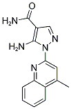 5-AMINO-1-(4-METHYLQUINOLIN-2-YL)-1H-PYRAZOLE-4-CARBOXAMIDE 结构式