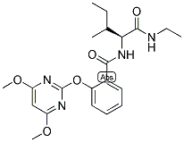 (2S)-N-ETHYL-2-[2-[(4,6-DIMETHOXYPYRIMIDIN-2-YL)OXY]BENZAMIDO]-3-METHYLVALERAMIDE 结构式