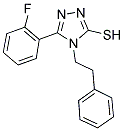 5-(2-FLUORO-PHENYL)-4-PHENETHYL-4H-[1,2,4]TRIAZOLE-3-THIOL 结构式