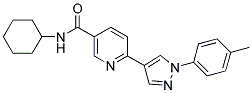 N-CYCLOHEXYL-6-(1-P-TOLYL-1H-PYRAZOL-4-YL)-NICOTINAMIDE 结构式