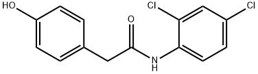 N-(2,4-DICHLOROPHENYL)-2-(4-HYDROXYPHENYL)-ACETAMIDE 结构式