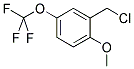 2-(METHOXY)-5-(TRIFLUOROMETHOXY)BENZYL CHLORIDE 结构式