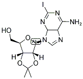 2-IODOADENOSINE 2',3'-ACETONIDE 结构式