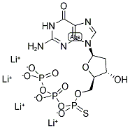 2'-DEOXYGUANOSINE-5'-O-(1-THIOTRIPHOSPHATE) LITHIUM SALT 结构式