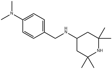 (4-DIMETHYLAMINO-BENZYL)-(2,2,6,6-TETRAMETHYL-PIPERIDIN-4-YL)-AMINE 结构式