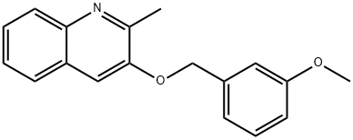 3-METHOXYBENZYL 2-METHYL-3-QUINOLINYL ETHER 结构式