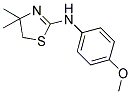 (4,4-DIMETHYL-4,5-DIHYDRO-THIAZOL-2-YL)-(4-METHOXY-PHENYL)-AMINE 结构式