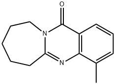 4-METHYL-7,8,9,10-TETRAHYDROAZEPINO[2,1-B]QUINAZOLIN-12(6H)-ONE 结构式