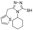 4-CYCLOHEXYL-5-THIOPHEN-2-YLMETHYL-4H-[1,2,4]TRIAZOLE-3-THIOL 结构式