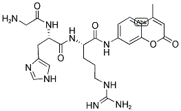H-GLY-HIS-ARG-AMC 结构式