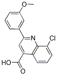 8-氯-2-(3-甲氧苯基)-喹啉-4-羧酸 结构式