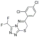 6-(2,4-DICHLORO-PHENYL)-3-DIFLUOROMETHYL-7H-[1,2,4]TRIAZOLO[3,4-B][1,3,4]THIADIAZINE 结构式