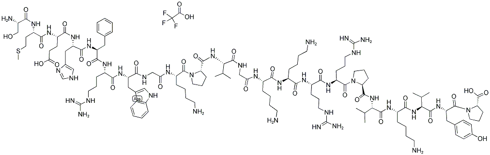 SER-MET-GLU-HIS-PHE-ARG-TRP-GLY-LYS-PRO-VAL-GLY-LYS-LYS-ARG-ARG-PRO-VAL-LYS-VAL-TYR-PRO 结构式