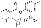 2-(TRIFLUOROMETHYL)PYRIDINE-3-CARBOXYLIC ACID, 6-METHYL-2-NITROPYRIDIN-3-YL ESTER 结构式