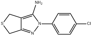 2-(4-CHLOROPHENYL)-2,6-DIHYDRO-4H-THIENO[3,4-C]PYRAZOL-3-AMINE 结构式