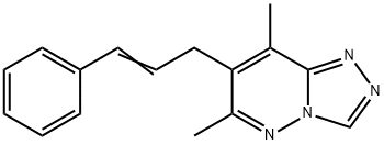 6,8-DIMETHYL-7-[(E)-3-PHENYL-2-PROPENYL][1,2,4]TRIAZOLO[4,3-B]PYRIDAZINE 结构式