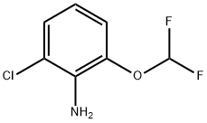 2-氯-6-(二氟甲氧基)苯胺 结构式