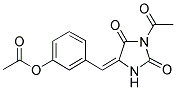 3-Acetyl-5-(3-acetoxybenzal)-hydantoin 结构式
