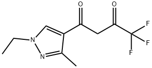 1-(1-乙基-3-甲基-1H-吡唑-4-基)-4,4,4-三氟丁烷-1,3-二酮 结构式