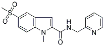 1-METHYL-5-(METHYLSULPHONYL)-N-(PYRIDIN-2-YLMETHYL)-1H-INDOLE-2-CARBOXAMIDE 结构式