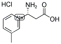 (R)-3-AMINO-3-(3-METHYL-PHENYL)-PROPANOIC ACID HYDROCHLORIDE 结构式