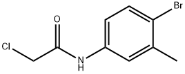 N-(4-溴-3-甲基-苯基)-2-氯-乙酰胺 结构式