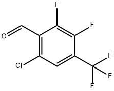 6-CHLORO-2,3-DIFLUORO-4-(TRIFLUOROMETHYL)BENZALDEHYDE 结构式