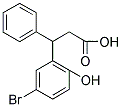 3-(5-Bromo-2-hydroxy-phenyl)-3-phenyl-propionic acid 结构式